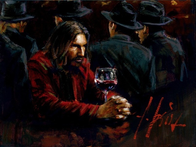 Man at the Bar III painting - Fabian Perez Man at the Bar III art painting